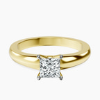 18kt Yellow Gold Arielle Solitaire Lab Diamond Ring front image