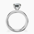 Platinum Stella Criss Cross Solitaire Lab Diamond Ring side right image one