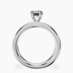 Platinum Stella Criss Cross Solitaire Lab Diamond Ring side right image one