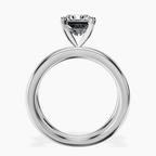 Platinum Stella Criss Cross Solitaire Lab Diamond Ring side right image one