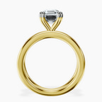 18ct Yellow Gold Stella Criss Cross Solitaire Lab Diamond Ring side right image one