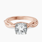 14kt Rose Gold Evermore Solitaire Lab Diamond Ring front image