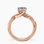 2.91 ct. emerald Evermore Solitaire Ring in 10kt rose gold side right image one