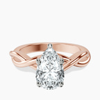 10kt Rose Gold Evermore Solitaire Lab Diamond Ring front image