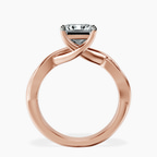 2.80 ct. princess Evermore Solitaire Ring in 18kt rose gold side right image one