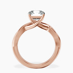 14kt Rose Gold Evermore Solitaire Lab Diamond Ring side right image one