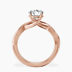 10kt Rose Gold Evermore Solitaire Lab Diamond Ring side right image one