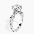 Platinum Evermore Solitaire Lab Diamond Ring standing product image one