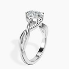 Platinum Evermore Solitaire Lab Diamond Ring standing product image one
