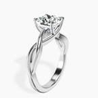 Platinum Evermore Solitaire Lab Diamond Ring standing product image one