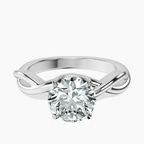 14kt White Gold Evermore Solitaire Lab Diamond Ring front image