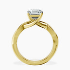 18ct Yellow Gold Evermore Solitaire Lab Diamond Ring side right image one