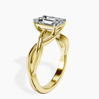 9ct Yellow Gold Evermore Solitaire Lab Diamond Ring standing product image one