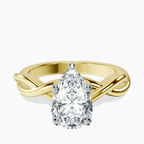 14ct Yellow Gold Evermore Solitaire Lab Diamond Ring front image
