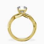 14ct Yellow Gold Evermore Solitaire Lab Diamond Ring side right image one
