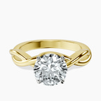 18kt Yellow Gold Evermore Solitaire Lab Diamond Ring front image