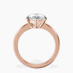 18kt Rose Gold Eva Six Prong Knife Edge Lab Diamond Ring side right image one