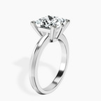 14kt White Gold Eva Six Prong Knife Edge Lab Diamond Ring standing product image one