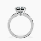 14kt White Gold Eva Six Prong Knife Edge Lab Diamond Ring side right image one
