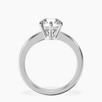 14kt White Gold Eva Six Prong Knife Edge Lab Diamond Ring side right image one