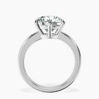 Platinum Eva Six Prong Knife Edge Lab Diamond Ring side right image one