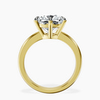 18kt Yellow Gold Eva Six Prong Knife Edge Lab Diamond Ring side right image one