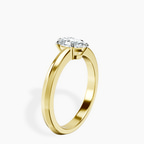 14kt Yellow Gold Eva Six Prong Knife Edge Lab Diamond Ring standing product image one