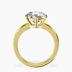 18kt Yellow Gold Eva Six Prong Knife Edge Lab Diamond Ring side right image one