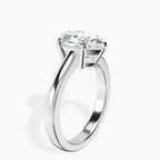 1.33 ct. pear Demi Four Prong Ring in 18kt white gold standing product image one
