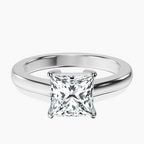 Platinum Demi Four Prong Lab Diamond Ring front image