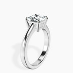 Platinum Demi Four Prong Lab Diamond Ring standing product image one