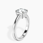 Platinum Demi Four Prong Lab Diamond Ring standing product image one