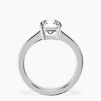 Platinum Demi Four Prong Lab Diamond Ring side right image one