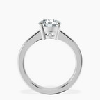 Platinum Demi Four Prong Lab Diamond Ring side right image one