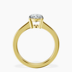 2.06 ct. oval Demi Four Prong Ring in 14kt yellow gold side right image one