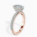 2.06 ct. oval Kourtney Kardashian Engagement Ring in 14kt rose gold standing product image one