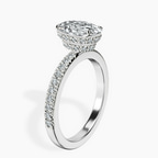 2.99 ct. oval Kourtney Kardashian Engagement Ring in platinum standing product image one