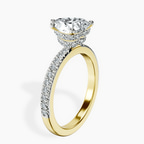 2.23 ct. heart Kourtney Kardashian Engagement Ring in 14kt yellow gold standing product image one