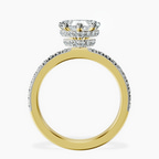 2.23 ct. heart Kourtney Kardashian Engagement Ring in 14kt yellow gold side right image one