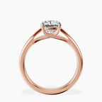 1.49 ct. cushion Allen Solitaire Ring in 18kt rose gold side right image one