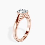 2.82 ct. round Allen Solitaire Ring in 10kt rose gold standing product image one