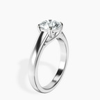 2.82 ct. round Allen Solitaire Ring in 10kt white gold standing product image one