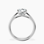 2.82 ct. round Allen Solitaire Ring in 10kt white gold side right image one