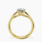 1.49 ct. cushion Allen Solitaire Ring in 14kt yellow gold side right image one