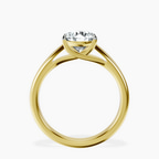2.82 ct. round Allen Solitaire Ring in 10kt yellow gold side right image one