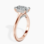 2.99 ct. oval Demi Lovato Engagement Ring in 10kt rose gold standing product image one