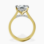 18kt Yellow Gold Elsa Hidden Accents Solitaire Lab Diamond Ring side right image one