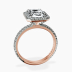 14kt Rose Gold Klarissa Halo Lab Diamond Eternity Ring side right image one