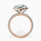 18kt Rose Gold Klarissa Halo Lab Diamond Eternity Ring side right image one
