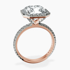18kt Rose Gold Klarissa Halo Lab Diamond Eternity Ring side right image one